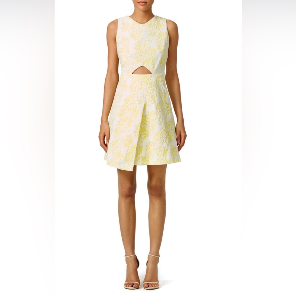 Shoshanna Yellow Meringue Kelsey Dress | $385 original retail